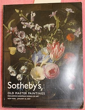 SOTHEBY'S Old Master Paintings Including European Works of Art New York January 26, 2007