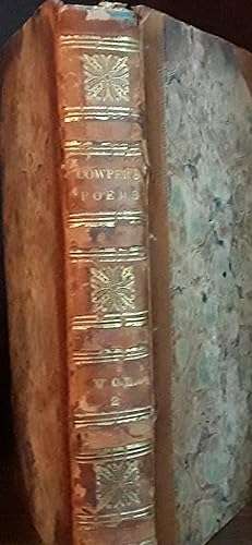 POEMS by William Cowper of the Inner Temple, Esq.- Volume II only