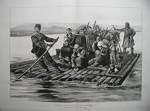 The War: A Bulgarian Peasant Family Crossing the Danube.