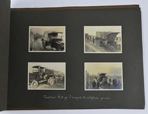 Album fotografico di vetture e autocarri FIAT impiegati nella prima guerra mondiale.
