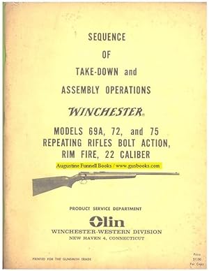 Sequence of Take-Down and Assembly Operations, Winchester, Models 69A, 72, and 75 Repeating Rifle...