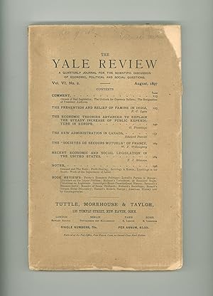 Yale Review, a Quarterly Journal for the Scientific Discussion of Economic, Political, and Social...