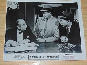 Accused Of Murder Movie Still Photograph. David Brian. Sidney Blackmer
