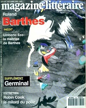 Magazine litt raire n 314 : Roland Barthes - Collectif