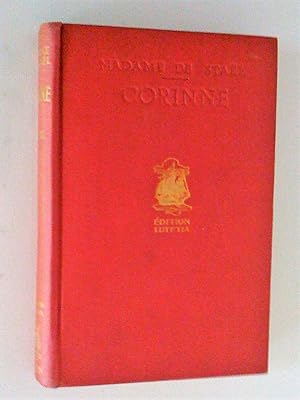 Corinne ou L'Italie, tome deuxième, édition Lutetia