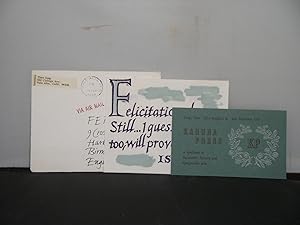Theo Jung, Wien (Printer, Calligrapher, Photographer) - A letter sent from Theo Jung to the Birmi...
