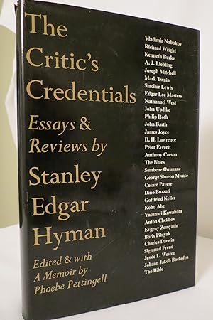 THE CRITIC'S CREDENTIALS Essays & Reviews (DJ protected by a clear, acid-free mylar cover )