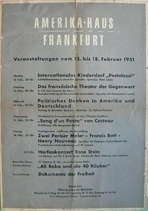 Amerika-Haus. Frankfurt. 1951