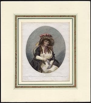 Antique Print-LOUISA MILDMAY-YOUNG WOMAN-SHAWL-William Ward-1787