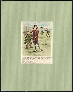 Antique Print-GOLF-GRIP-CLUB-PUNCH-CROWTHER SMITH-H.F. Crowther-Smith-1920
