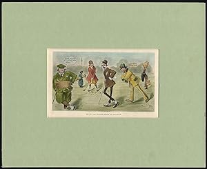 Antique Print-GOLF-BRITISH EMPIRE-INFLUENCE-SATIRE-PUNCH-E.T.R.-1920