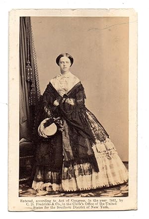 Carte de visite photo of Princess Maria Clotilde of Savoy