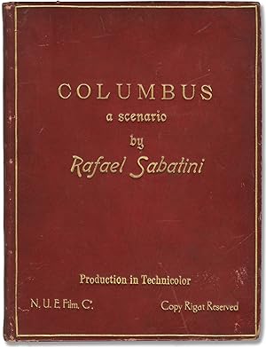 Columbus (Original screenplay for an unproduced film, circa 1939)