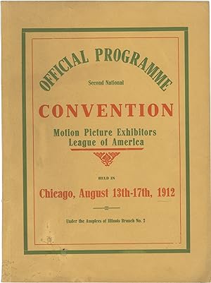 Original program for the Second National Convention of the Motion Pictures Exhibitors League of A...