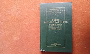 Guide bibliographique sommaire d'histoire militaire et coloniale française.