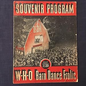 W-H-O Barn Dance Frolic Souvenir Program