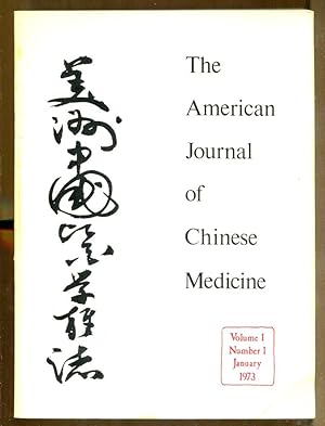 The American Journal of Chinese Medicine: Volume 1, Number 1