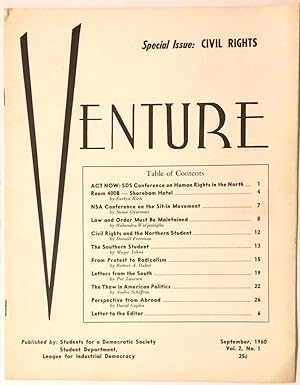 Venture. Vol. 2, No.1 (September, 1960). Special Issue: Civil Rights
