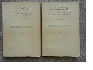 Le Muséon. Revue d'études orientales. 1952, LXV, 1-2 et 3-4. Fondé en 1881 par Ch. de Harlez.