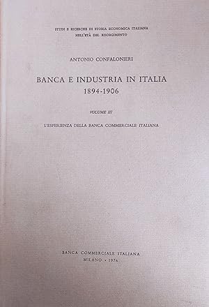 BANCA E INDUSTRIA IN ITALIA 1894-1906