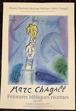 MARC CHAGALL. Peintures Bibliques Recents (1966-1976) Original Art Exhibition Poster