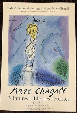 MARC CHAGALL. Peintures Bibliques Recents (1966-1976) Original Art Exhibition Poster