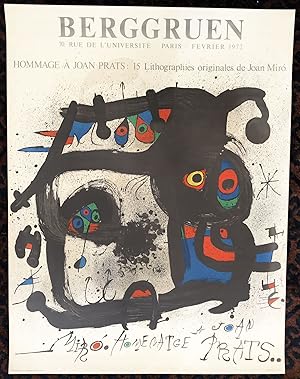 MIRO. Homenatge A' Joan Prats at the BERGGRUEN (Original Poster)