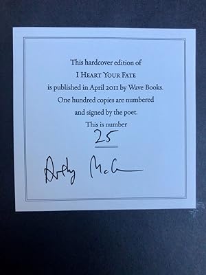 I Heart Your Fate -- SIGNED, limited edition copy
