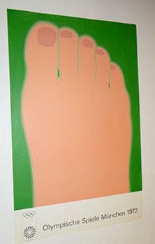 Olympische Spiele Muenchen 1972. Foot.Contemporary edition of the poster.