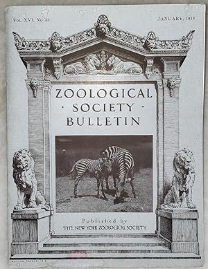 Zoological Society Bulletin, Vol. XVI. No. 55, January, 1913