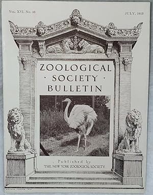 Zoological Society Bulletin, Vol. XVI. No. 58, July, 1913