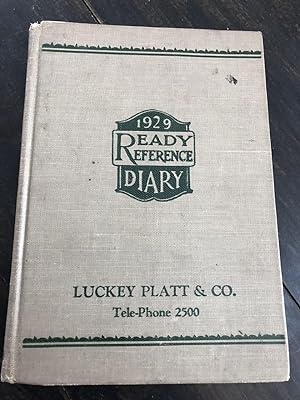1929 Handwritten Diary of an Elderly, Depression-Era Woman of Some Means Living in Poughkeepsie, NY