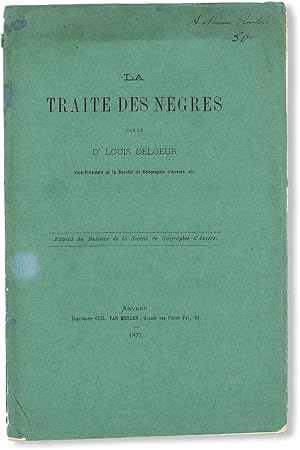 La Traite des Nègres [Inscribed and Initialed]