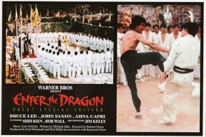 Enter The Dragon Bruce Lee Kung Fu Stunning Movie Film Postcard