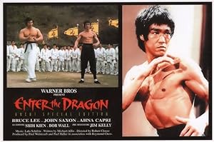 Enter The Dragon Bruce Lee Martial Arts Movie Stunning Postcard