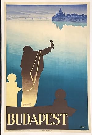 BUDAPEST. (Original Vintage Poster)