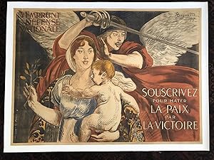 SOUSCRIVEZ POUR HATER LA PAIX PAR VICTOIRE. 3 Emprunt De La Defense National. (Original Vintage P...