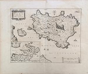 Ischia Isola olim Aenaria (inset map of Elba)