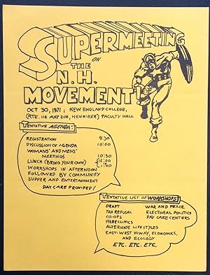 Supermeeting on the N.H. Movement. Oct. 30, 1971. New England College [handbill]