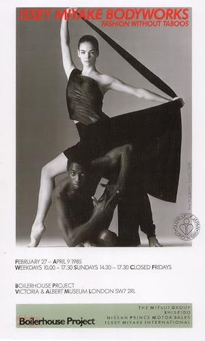 Issey Miyake Bodyworks Fashion Show Victorian & Albert Museum Poster Postcard