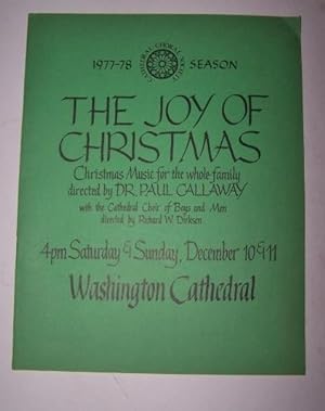 The Joy of Christmas - Christmas Music for the Whole Family 4pm Saturday & Sunday, December 10 & ...