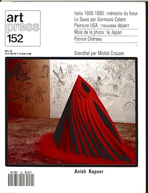 Revue Art Press N°152 - ANISH KAPOOR - Novembre 1990