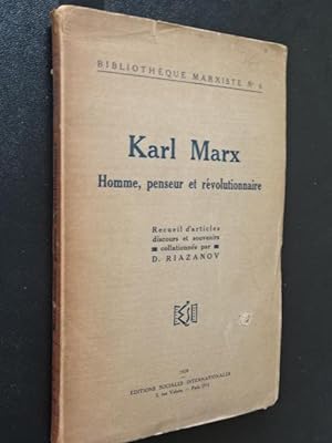 Marx, Karl - Karl Marx, homme, penseur et révolutionnaire : recueil d'articles, discours et souve...