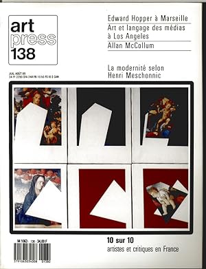 Revue Art Press N°138 - 10 sur 10 artistes et critiques en France