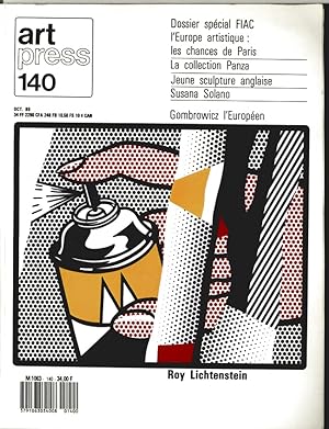 Revue Art Press N°140 - ROY LICHTENSTEIN - Octobre 1989