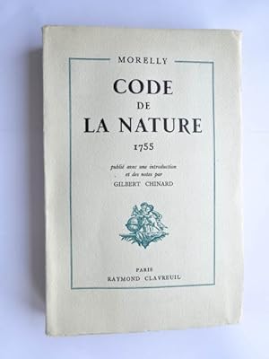 MORELLY - Code de la nature 1755