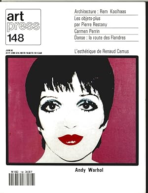 Revue Art Press N°148 - ANDY WARHOL - Juin 1990
