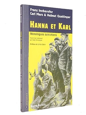 Innerhofer, Franz - Hanna & Karl : monologues autrichiens, Helmut Qualtinger et Carl Metz ; trad....