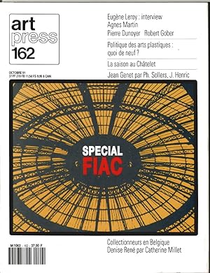 Revue Art Press N°162 - Collectionneurs en Belgique. Special FIAC