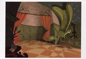 Alice In Wonderland Bedroom Inspired Chair Painting Postcard